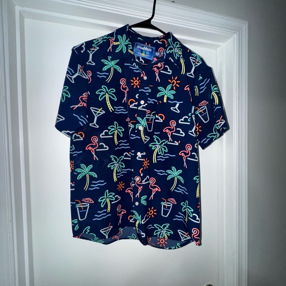 Chubbies Neon Tropical Print Shirt